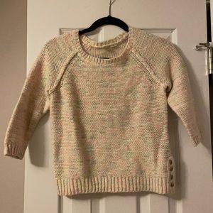 Anthropologie crop sweater multicolor XS